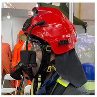 Casque de sauvetage de pompier 4G ABS résistant au feu caméra à image thermique IR alerte SOS avec logiciel de commande VMS