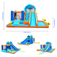 Aire de jeux gonflable multifonctionnelle pour enfants Oxford Material Jumping Dear Brand Capacité pour 4 personnes Installation facile