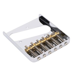 Puente de <span class=keywords><strong>guitarra</strong></span> de 54 mm con selletas de latón, puente metálico de 6 cuerdas de repuesto para guitarras eléctricas <span class=keywords><strong>Telecaster</strong></span> - Product Image 4
