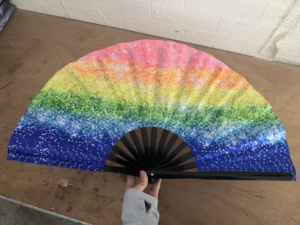 2025 New Arrival Customized Bamboo Hand Fans Traditional Folding Fans with Carved and Painted Advertising Souvenirs - Product Image 2