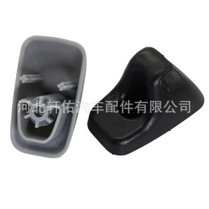 Dodge Ram 1500 Sun Visor Mirror <b>Bracket</b> Clip 1HS09BD1AA ABS <b>Black</b> Gray Beige Replacement Part - Product Image 3