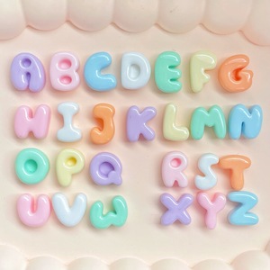 Accesorios de Resina Brillante con Letras del Alfabeto Inglés (26 Letras), Estilo Caricatura, <span class=keywords><strong>para</strong></span> Decorar Fundas de Teléfono, Pulseras, Cabello y <span class=keywords><strong>Uñas</strong></span> - Product Image 2
