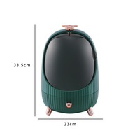 Boîte de rangement pour cosmétiques à éclairage LED, commode carrée en plastique avec tiroir à rouge à lèvres, étagères d'organisation pour la maison