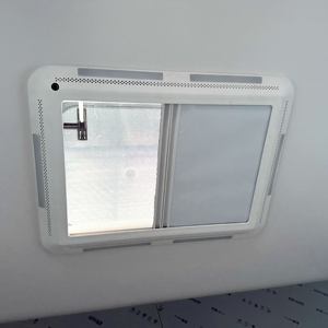 Accessoires RV 400*400mm RV Caravan Skylight avec lumière LED 12V Cadre en aluminium Fenêtre de toit - Product Image 4
