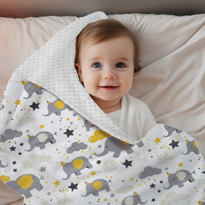 Couverture Bébé Sensorielle Minky à Pois, Vente en Gros, Personnalisée, Douce en Polaire Gaufrée Double Face, Couverture d'Emmaillotage pour Tout-Petits, Certifiée CPC OEKO-TEX, Direct Usine - Product Image 4