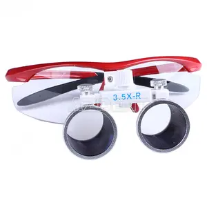 Nha Khoa Loupe / Portable Nha Khoa LED Đèn Pha Clip Trên Phẫu Thuật Binocular Loupes