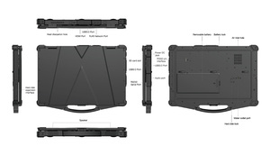 La fábrica más barata 15,6 pulgadas <span class=keywords><strong>Intel</strong></span> 256 Win11 Pro 8GB + GB IP65 Portátiles resistentes 4G Computadora resistente con RJ45 DB9 - Product Image 5