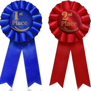 OKAY Personalizado Premium 1st 2nd 3rd Gran Premio Eventos Premio Roseta Cintas <span class=keywords><strong>de</strong></span> reconocimiento para el aula <span class=keywords><strong>de</strong></span> competición escolar - Product Image 1