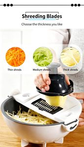 Nouvel <span class=keywords><strong>ustensile</strong></span> de cuisine multifonctionnel, égouttoir qui peut râper ou trancher - Product Image 3