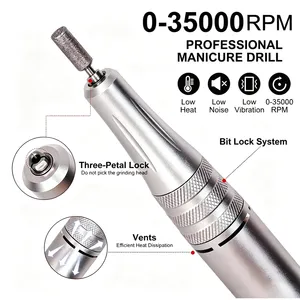 35000RPM Electric Nail Drill Machine Portable Nail Drills for Gel Nails Polish Rechargeable Nail Sander <b>File</b> Manicure Salon Tool - Product Image 3