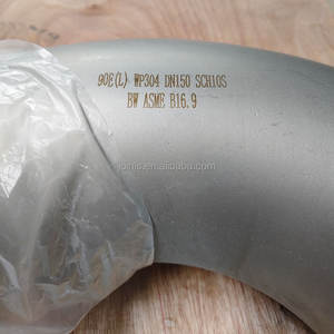 中国工厂90度LR BW 6英寸Sch10s ASTM A403 GR WP 316 <span class=keywords><strong>SMLS</strong></span> ASME B16.9 NACE MR01-75不锈钢对接焊接弯头 - Product Image 6