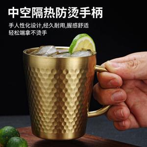Stainless Steel Diamond Pattern Mug Straight Cup For Tea <b>Beer</b> Water Beverage Party Use - Product Image 5