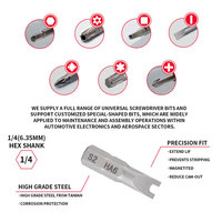 Embouts de tournevis industriels en U LJ-23, haute dureté, acier S2, 25 mm, magnétiques, pour perceuse électrique, outil de réparation, vente en gros, personnalisables
