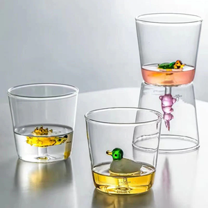 Canecas de Café de Vidro Duplo com Design Criativo e Fofo de Animais em 3D, 300ml, Resistentes ao Calor, Copo de Chá, Tumbler para Casa, Presentes e Novidades - Product Image 4