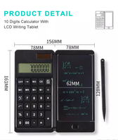 Calculatrice graphique Bloc-notes numérique Calculatrice électronique scientifique avec tablette d'écriture LCD