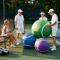 Sphère gonflable en PVC personnalisée OEM, imprimée par sublimation, durable, imperméable, en forme de nourriture (replique de burger), pour intérieur et extérieur