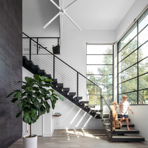 <span class=keywords><strong>Precio</strong></span> de fábrica Luces Led Escaleras Mono Stringer Recto Elevador abierto <span class=keywords><strong>Escalera</strong></span> Kits de <span class=keywords><strong>escalera</strong></span> flotante Barandilla de metal Escaleras rectas - Product Image 3