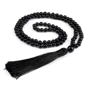 Commercio all'ingrosso di cristallo personalizzato Yoga braccialetto di meditazione Set di collana 108 perle di Mala alla moda involucro di pietre preziose <span class=keywords><strong>preghiera</strong></span> di perline di guarigione - Product Image 5