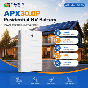 Batería CHASUN 30kWh APX HV LFP 600-980V 15kW de salida IP66 para montaje en suelo/pared, capacidad máxima para almacenamiento doméstico C&I - Product Image 2