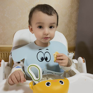 Babero <span class=keywords><strong>de</strong></span> Silicona para Bebé, Diseño <span class=keywords><strong>de</strong></span> Elefante, Unisex, para Niños Pequeños, Completamente Impermeable, Duradero, Libre <span class=keywords><strong>de</strong></span> BPA, Manual - Product Image 3