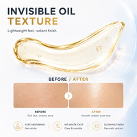 Huile Solaire Invisible Golden Glow SPF50 Vitamine C Bakuchiol Large Spectre UVA UVB Hydratante Légère pour le Corps