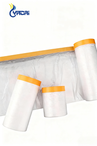 Film de masquage automobile pré-adhésif <span class=keywords><strong>en</strong></span> PEHD pour peinture liquide, léger et rapide, pour la décoration et la protection de la peinture automobile - Product Image 4