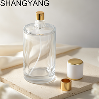 Flacons de parfum en verre cylindriques de haute qualité 30ml 50ml 100ml avec pompe pulvérisatrice et joint en cristal – En stock pour Cologne et Parfum