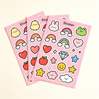 Feuille d'autocollants A4 personnalisés holographiques autocollants, sécurisés pour les enfants, imperméables, prédécoupés, pour fournisseurs de fournitures de planification