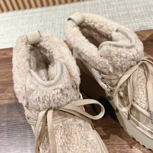 Botas de Nieve de Alta Calidad para Mujer, Forradas de Lana y Piel, Diseño de Moda - Product Image 4