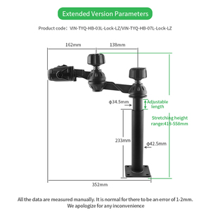 Soporte de Brazo Oscilante para Localizador de Peces, Diseño Seguro y Antirrobo para Embarcaciones VIN-TYQ-HB-07-Lock-LZ o VIN-TYQ-HB-07L-Lock-LZ - Product Image 4