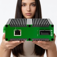 Switch industriel Gigabit robuste -40 à 185 ° Commutateur PoE Ethernet F DIN-Rail 2 ports RJ45 1 fibre SC multimode 2 km Plug & Play