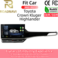Écran de navigation Android RoadNavi 15,8 pouces pour Toyota Crown Kluger Highlander 2022-2025 Lecteur multimédia CarPlay sans fil GPS