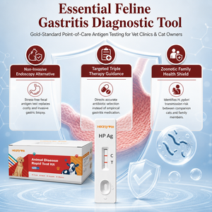 Kit de Prueba Rápida de Helicobacter Pylori para Gatos, Antígeno Felino HP, Prueba Fecal para <span class=keywords><strong>Gastritis</strong></span> Felina, HP Ag - Product Image 4