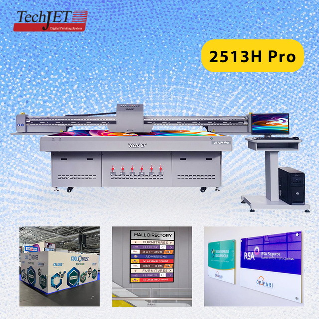 Factory Direct Sale TJ Large Format Led Uv Printing Machine Uv Led Printer 2513 Flatbed for Wood Glass Ceramic Tile Printing