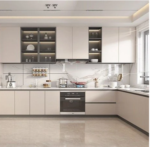 Fabrication sur mesure de cuisine modulaire de haute qualité, îlot central, table en bois massif, armoire de cuisine moderne, Kuchen Schrank - Product Image 6