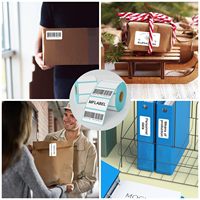 Grosir stiker kode batang tahan air gulungan kertas Label berperekat untuk pencetak portabel Label termal langsung 20*30mm