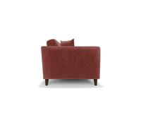 Canapé en velours doux convertible au design rustique jambes en bois pour la maison salon appartement salle de sport sous-sol avec fonction de massage