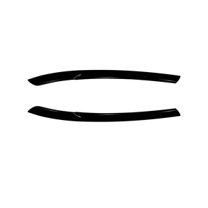 Volkswagen Tiguan MK2 Headlight Brow Stickers Piano Black Carbon Fiber Texture 2017-2020 Front Body Decals - Product Image 5