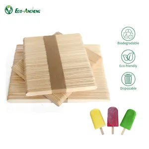 Manufacturer wholesale Disposable wooden ice cream sticks popsicle sticks