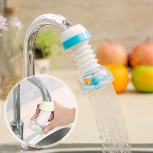 Kitchen Faucet Filter Extension Rotatable Water Shower Head Splash Guard Water Saver Nordic Blue Green Pink PP Material - Product Image 1