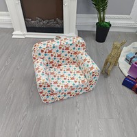 2024 pouf de conception moderne pour enfants confortable motif de crabe doux canapé paresseux ensemble de tissu mignon pour les enfants