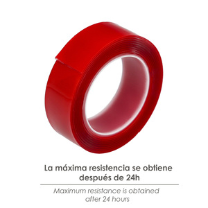 Nastro biadesivo elastico trasparente 1,5 m x 19 mm. - Product Image 3