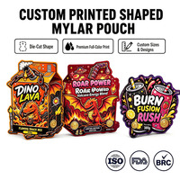 Sachets refermables en Mylar anti-odeur de 1g, 3.5g, 7g, 14g, avec impression numérique personnalisée et fermeture éclair