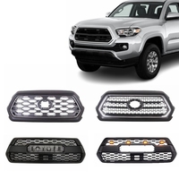 Pièces de carrosserie automobile de différents styles, kit de carrosserie extérieur, pare-chocs avant, calandre chromée noire pour Toyota Tacoma 2016-2023