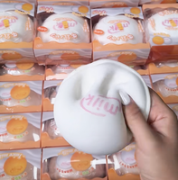 Jouet Squishy Zoey Pink Milk Bun en Mousse PU à Remontée Lente, Doux, à Presser, Sensoriel, Anti-Stress, Cadeau Nouveauté, Vente en Gros