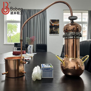 Boben BOB-GF 2L Red <strong>Copper</strong> Distiller Home Use Essential Oil Spirit Distillation Equipment Adjustable Wine/Whiskey/Gin/Vodka - Product Image 3