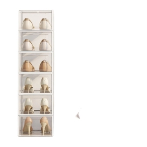 Paquete de 12 Cajas de Almacenamiento de Zapatos Grandes, Organizador de Zapatos Apilable de Plástico Transparente - Product Image 1