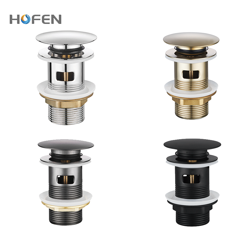 Custom Color Bathroom Accessories Click Clack Valve Sanitary Wash Basin Waste Stainless Steel Pop-up Basin Drain With Overflow · image 1