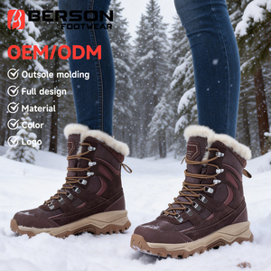 <span class=keywords><strong>Bottes</strong></span> <span class=keywords><strong>de</strong></span> <span class=keywords><strong>neige</strong></span> montantes imperméables en daim doublées polaire antidérapantes pour <span class=keywords><strong>femme</strong></span> – Offre spéciale hiver - Product Image 2
