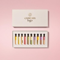 Caja de regalo de papel personalizada para paquete de 5 Perfumes-Estuche de viaje de muestra de 1,5/2/3/5/10ml Cajas con tapa Premium